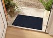Tapeso Effen deurmat wasbaar 30°C - zwart 90x150 cm
