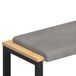 vidaXL Coussin de banc velours gris clair 80 cm
