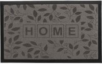 Luance Tapis de porte Leafs - polypropylène - gris - 48 x 78 cm - tapis de porte intérieur