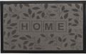 Luance Tapis de porte Leafs - polypropylène - gris - 48 x 78 cm - tapis de porte intérieur