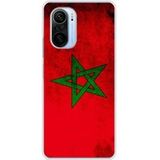 Xiaomi Mi 11 Pro Drapeau maroc bedrukt siliconen hoesje