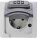 Kopp 109802008 1-voudig Stopcontact (opbouw) Afsluitbaar IP44 Grijs, Zwart