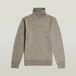 G-Star Premium Core Turtle Knit Heren Trui Merinowol Maat S Wild Dove