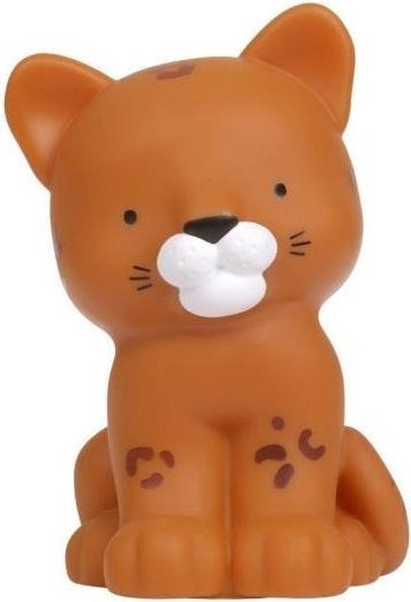 A Little Lovely Company nachtlamp Luipaard 14 cm PVC bruin