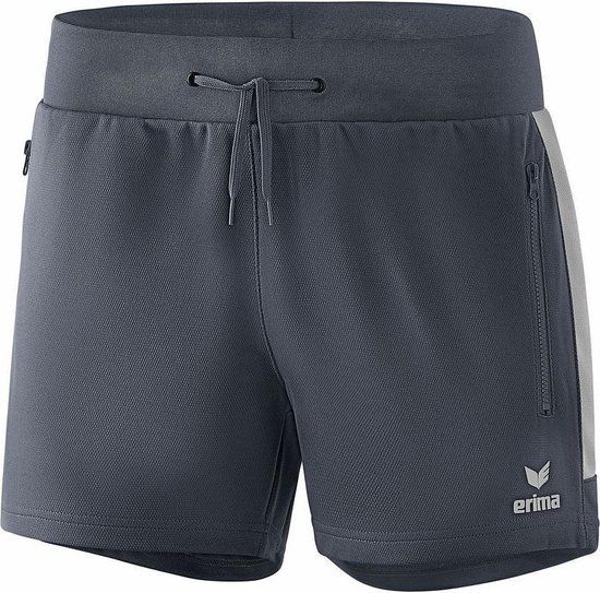 Erima Squad Worker Short Dames - Slate Grey / Silver Grey - Maat 40