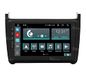 Op Volkswagen Polo Autoradio Android GPS Bluetooth WiFi Dab USB Full HD Touchscreen Display 9" Easyconnect 8core Stembediening