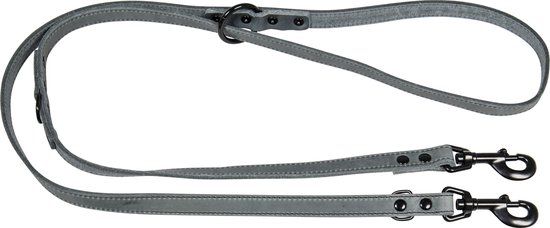 Jack And Vanilla Black Label Dressuurlijn - Grijs - 18mmx200cm - Hond