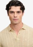 Superdry Gebreide Cable Poloshirt Relaxed Pasvorm Heren M Oatmeal Beige