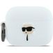 Karl Lagerfeld 3D Karl's Head hoes voor Apple AirPods Pro 3, Wit