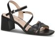 Caprice Dames Sandaaltje 9-28302-46 Zwart Leer Kitten Hak G-breedte Maat 42 EU