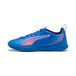 PUMA Ultra 6 Play It Jr voetbalschoen voor kinderen, uniseks, Ultra Blue PUMA Wit Gloeiend Rood, 4.5 UK