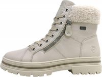 Remonte bottes à lacets pour femmes avec fermeture éclair beige loisirs