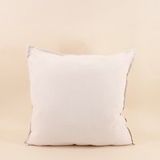 Coussin blanc avec lin 45x45cm