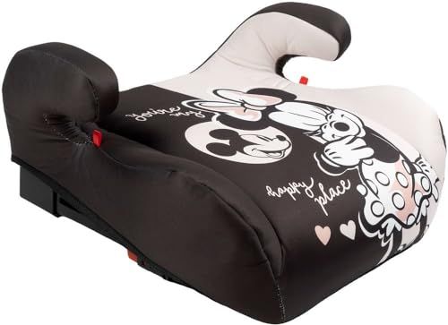 Tataway autostoeltje voor kinderen ISOFIX Disney Minnie Mouse i-Size ECE R129, kinderlengte 125-150 cm, 22-36 kg, 6-12 jaar oud, groep 3, gemakkelijk mee te nemen - afneembaar en wasbaar