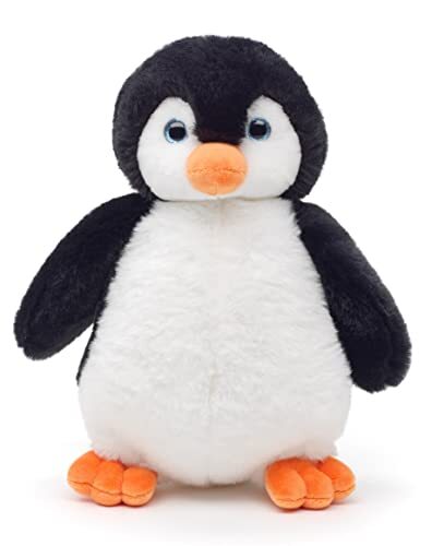 Uni-Toys - Pinguïn met glitterogen - superzacht - 22 cm (hoogte) - pluche vogel - pluche dier, knuffeldier