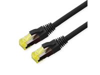 ROLINE 21.15.0749 netwerkkabel Zwart 0,3 m Cat6a S/FTP (S-STP) Rond