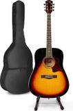 MAX Akoestische gitaar voor beginners - SoloJam Western gitaar 4/4 - Sunburst