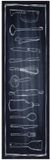 vidaXL Keukenmat Zwart 150 x 45 cm Fluweel