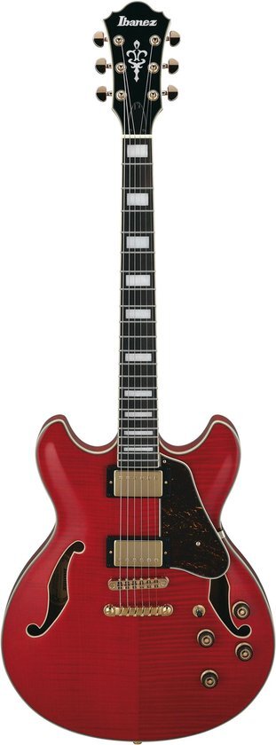 Ibanez Artcore Expressionist AS93FM Transparent Cherry Red semi-akoestische gitaar