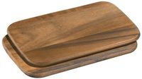 Zassenhaus Houten Ontbijtplanken Set van 2 Acacia 28 x 20 cm