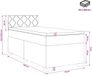 vidaXL Lit plateforme avec matelas et éclairage LED, rose, 90 x 200 cm, velours