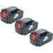vhbw 3x batterie compatible avec Black & Decker GLC1823L Type 1, GPC1820L H2, GPC1820L H1, GLC1825H1, EPL188KB, GLC2500L outil (4000 mAh, Li-Ion, 20 V)