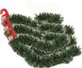 Gerimport Kerstslingers 3x stuks glitter groen folie lametta 180 x 12 cm extra brede slinger/kerstboom versiering