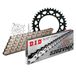 Kettingset DID Kettingset staal 520ZVM-X / 98 klinknagel slot voor Kawasaki KL 250 cc bj. 1978-1984