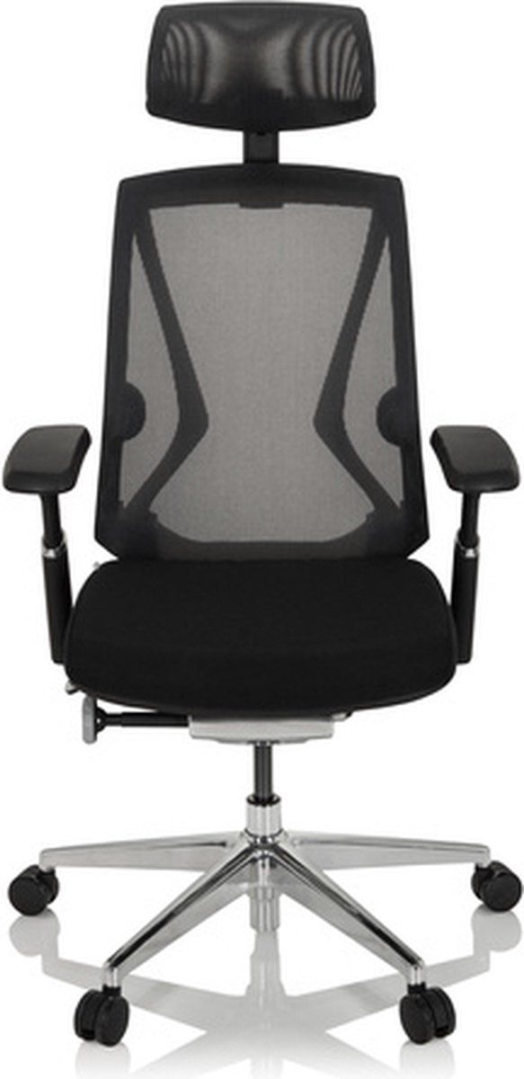 HJH OFFICE INSPERO - High end bureaustoel Zwart - Zwart - Stof