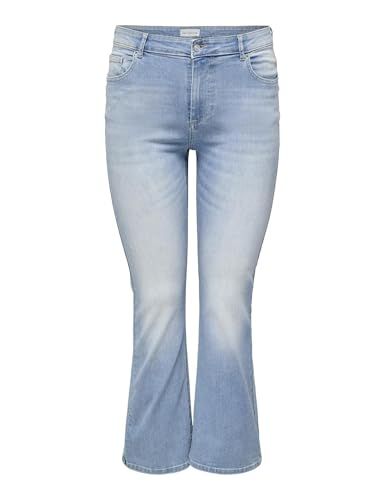 ONLY CARMAKOMA - CARWILLY LIFE HW FLARED DNM TAI467 NOOS - Dames - Jeans - Blauw - Maat 54W / 30L