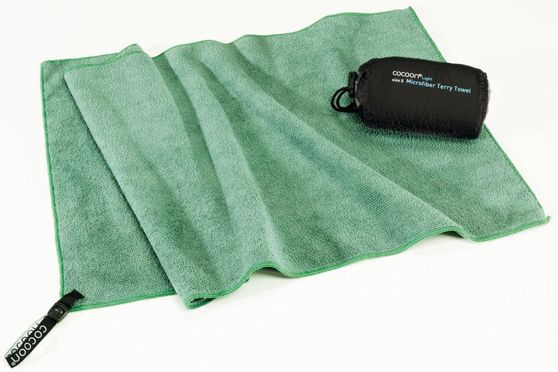 Cocoon Microfiber Terry Handdoek Light Large - Groen - 0799696117580