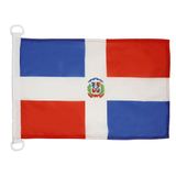AZ FLAG Bootvlag Dominicaanse Republiek 45x30 cm Plastic Ringen