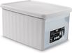 Stefanplast Opbergmand - Opbergbox - 'Elegance' - Multifunctioneel - klepje aan voorkant - Wit - Maat M
