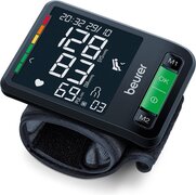 Beurer BC 87 polsbloeddrukmeter met app-aansluiting, XL-display, rustindicator, inflatietechnologie, gekleurde risico-indicator en aritmiedetectie