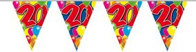 Folat Party Products Folat Vlaggenlijn 20 jaar Ballonnen (10 meter)