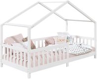IDIMEX LISAN-huisbed 90 x 200 cm massief grenenhout wit