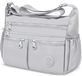 Elzusha Sac bandoulière - Sac en nylon imperméable - Grande capacité - 11 compartiments - Sac à main décontracté - Léger et facile à nettoyer - Sac à bandoulière