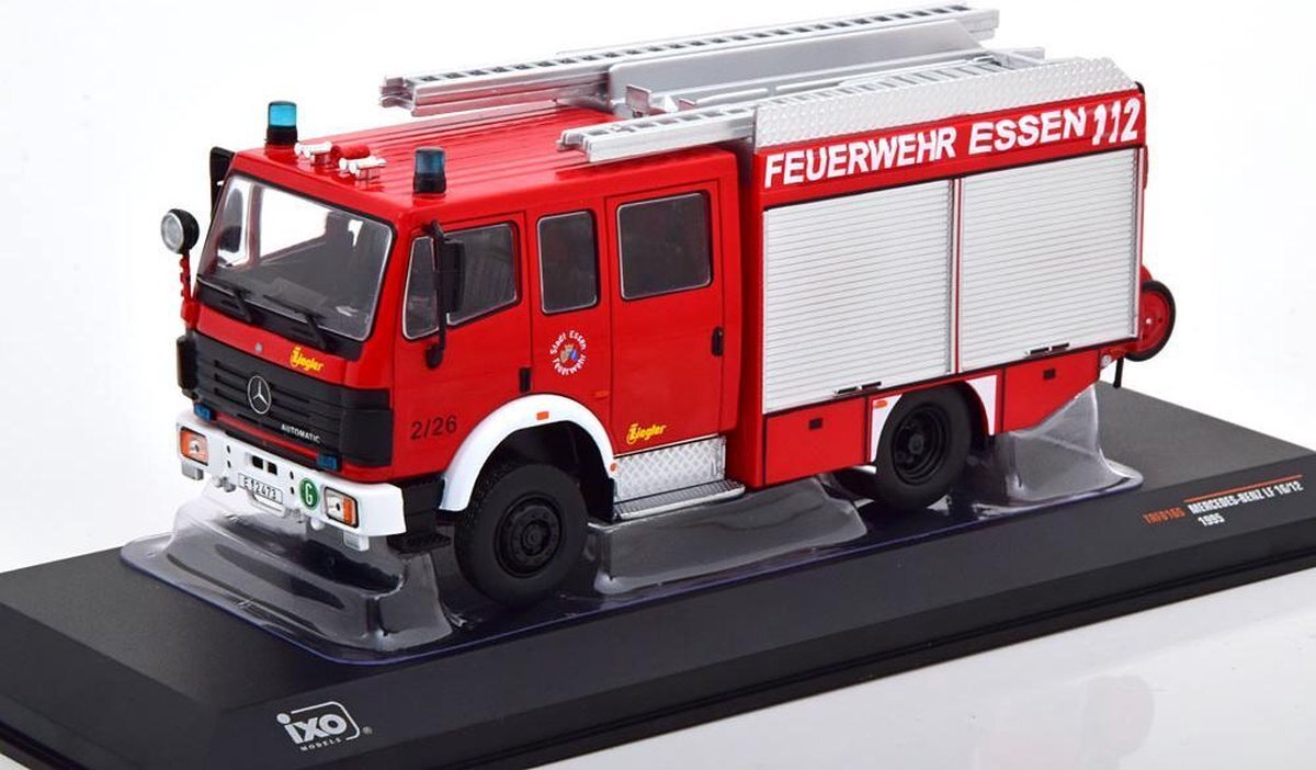 Ixo Models Mercedes-Benz LF 16/12 "Feuerwehr Essen" 1995 Rood 1-43