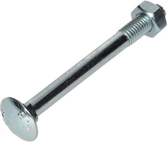 Deltafix Slotbout + moer M6X80 verzinkt - 4 stuks