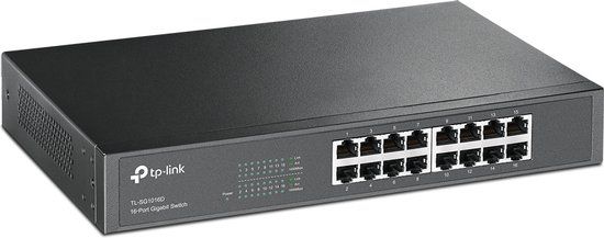 TP-Link TL-SG1016D 16-poorts Gigabit Ethernet Switch - Unmanaged