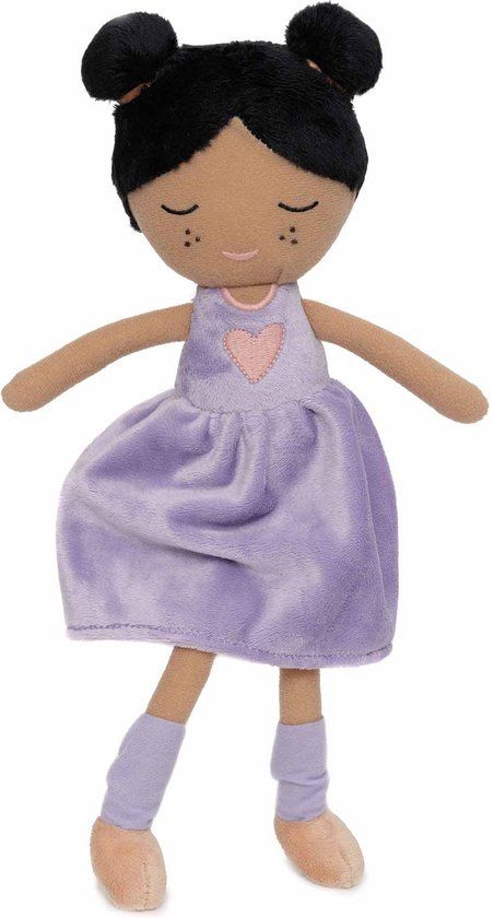 Jollein Knuffel Doll - Daisy - Flowergirl - 32cm - Paars