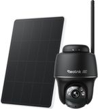 Reolink Argus PT Ultra - 4K Draadloze Batterij-buitencamera - Kleuren Nachtzicht - Automatische Tracking - Afneembaar Zonnepaneel - Dual-Band WiFi 6 - Tweewegs Audio - Zwart