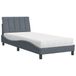 Maison Exclusive - Lit avec matelas « Hanko » gris foncé 90 x 190 cm, velours