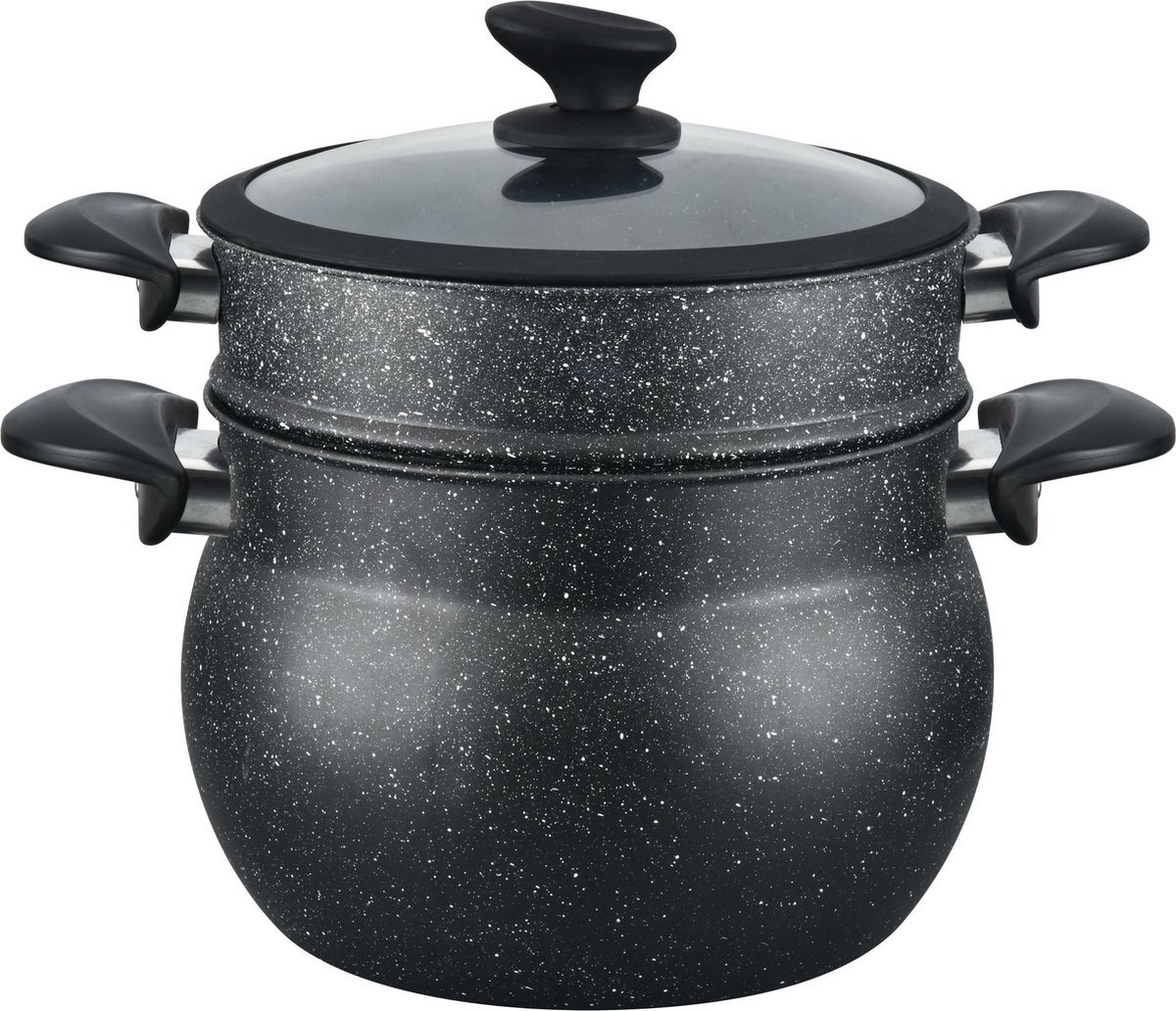 Cheffinger Couscous Pot - 24cm - 8L - Zwart