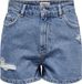 ONLY - ONLJAGGER HW MOM DNM SHORTS NOOS - Dames - Bermuda shorts