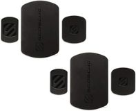 Scosche MRK2PK-UB MagicMount 2 stuks vervangende platen voor magnetische autotelefoons met extra sterke grip, universeel met alle apparaten, zwart