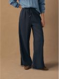 Next - Dames - Zwangerschapsbroek van linnen met elastische taille - Blauw