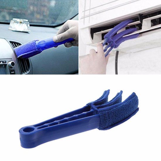 Merkloos Multi-functionele Jaloezie Reiniger - Lamellen Borstel - Blauw