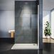 Sirhona paroi de douche à l'italienne en verre anticalcaire transparent 8 mm avec barre de stabilisation 100 cm découpable 100 x 200 cm