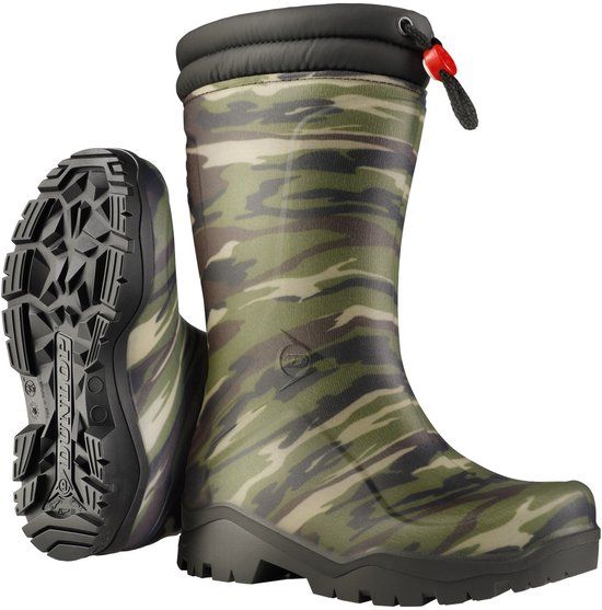 Dunlop Hevea Dunlop Blizzard Kinderlaars gevoerd PVC - Camouflage